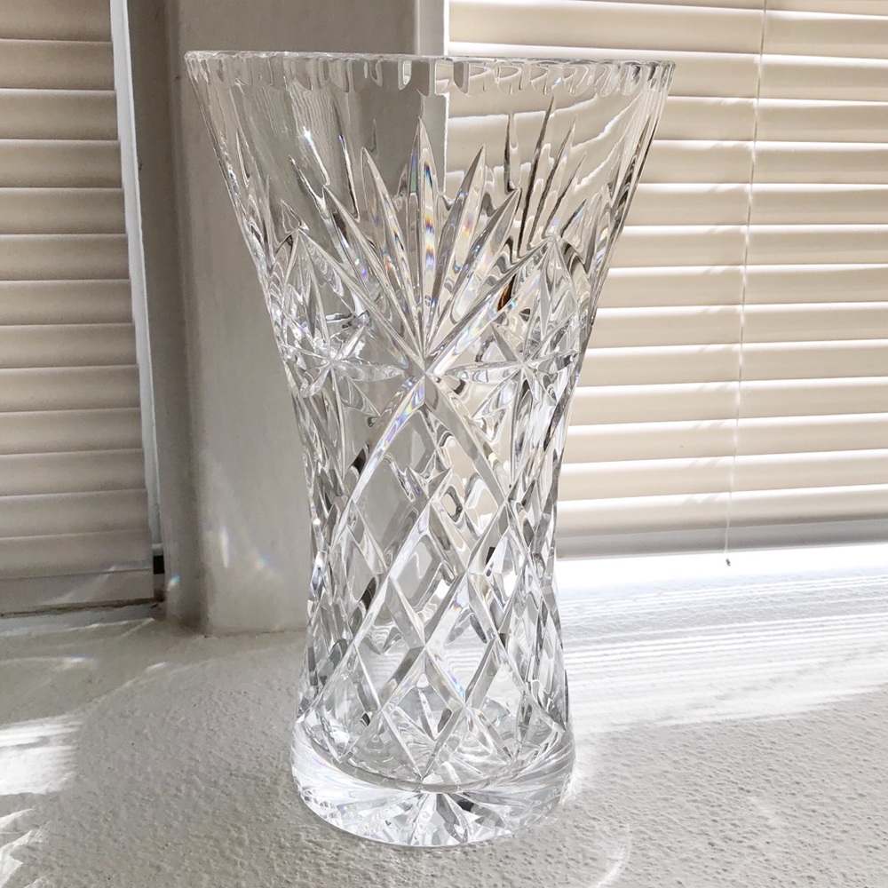 Vintage Crystal Cut Vase